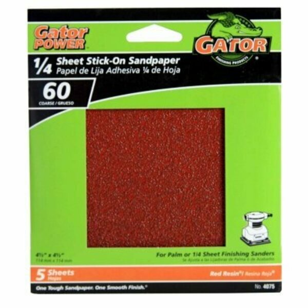 Ali 4.5 in. 60G Sand Sheet, 5PK 4075